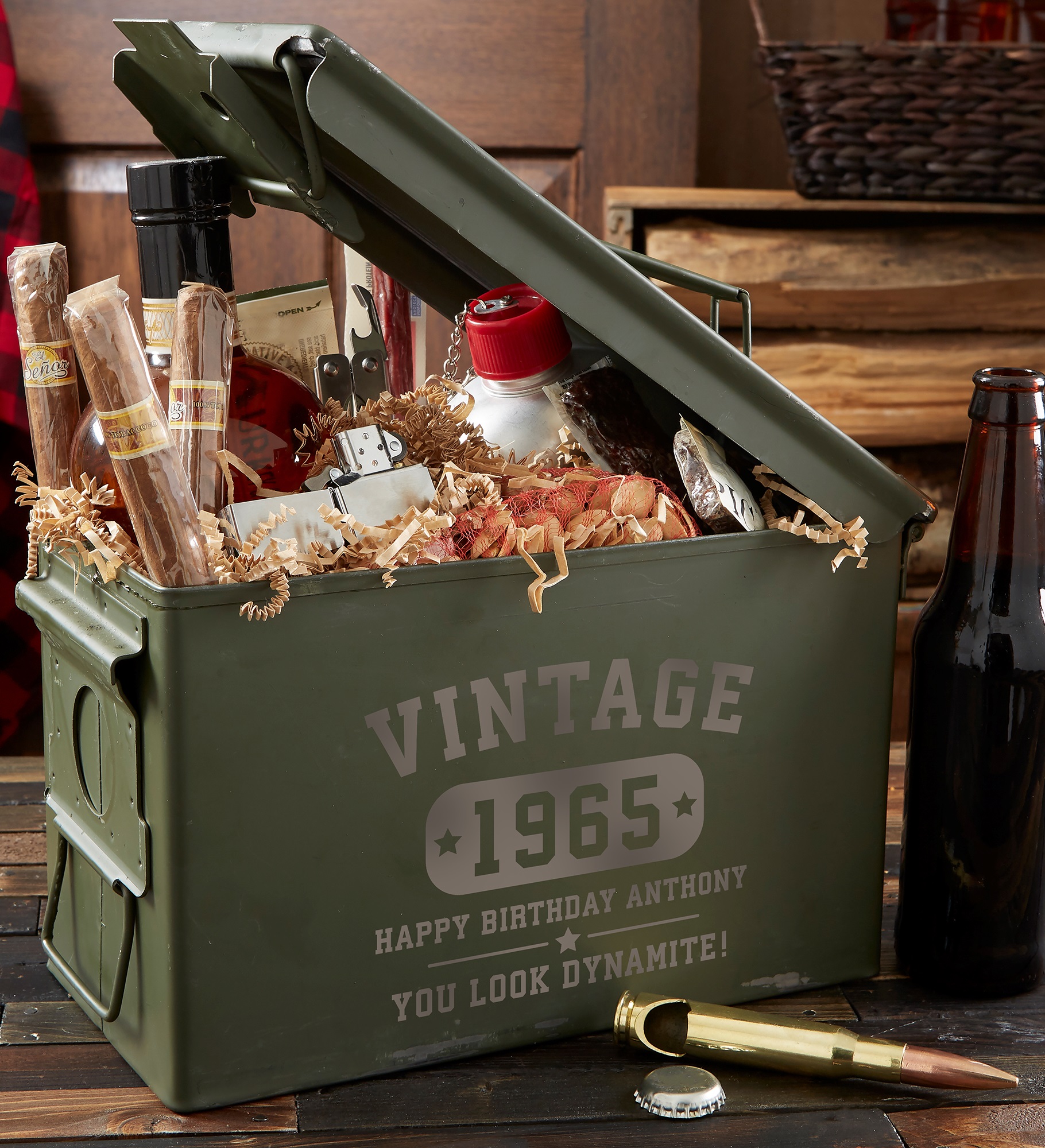 Vintage Birthday Personalized Ammo Box